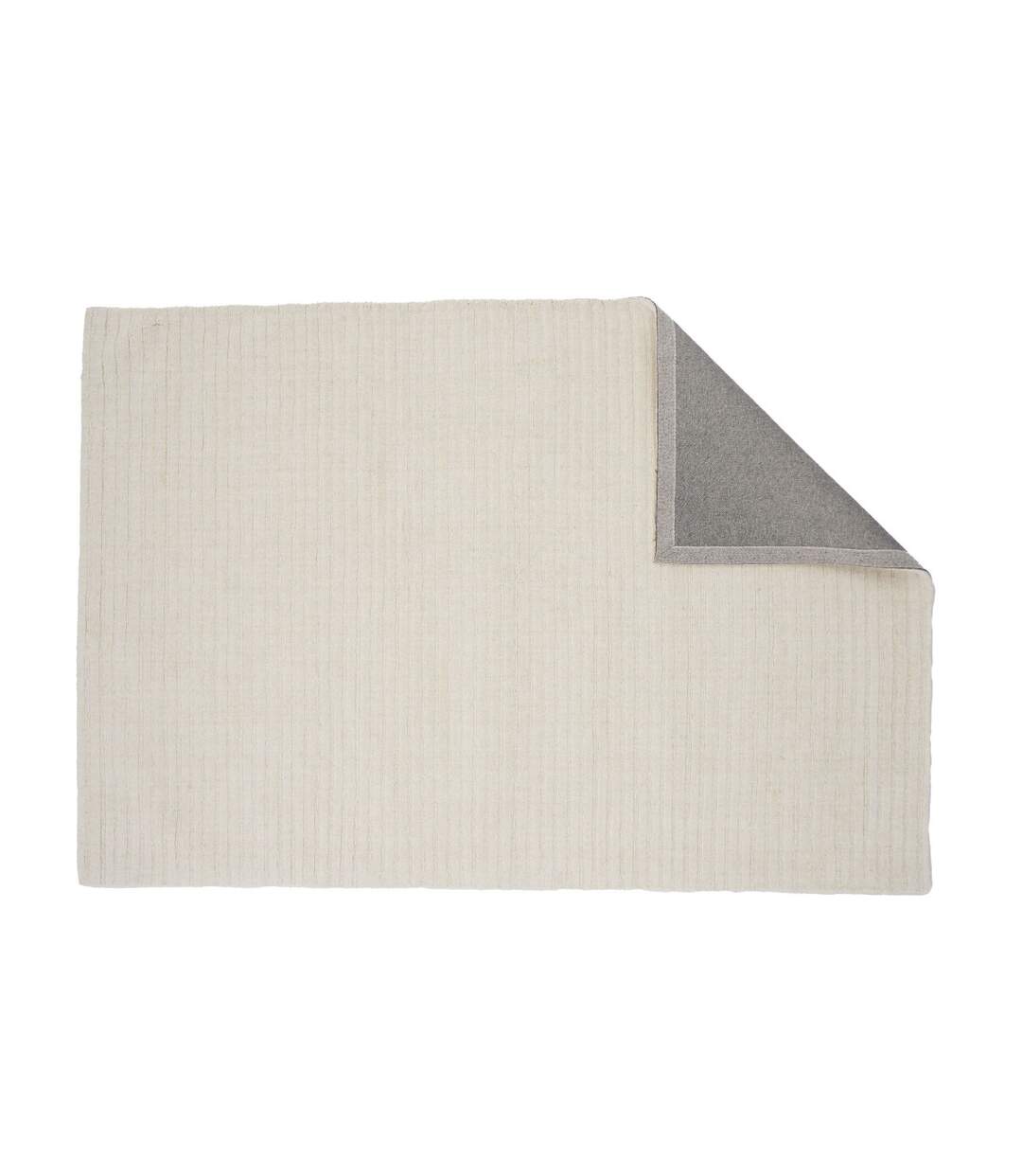 Tapis Déco en Laine Milton 162x230cm Blanc-2