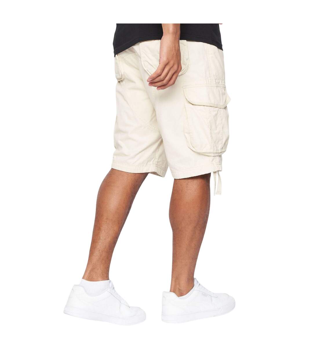 Short À Poches Jamstar Homme Beige Gris Crosshatch-3