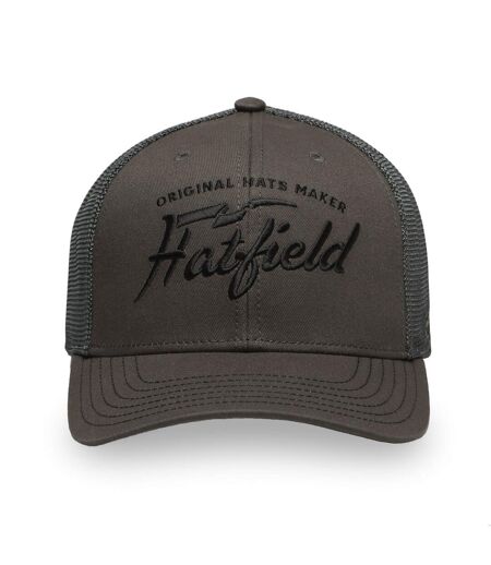 Casquette trucker avec filet semi curved avec broderie Grey Matter Hatfield