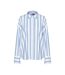 Chemise rayures bleu/blanc femme pieces liva-1