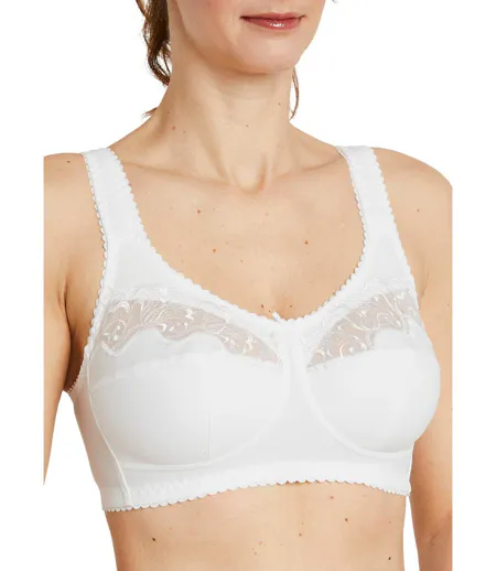 Soutien-gorge sans armatures tulle brodé