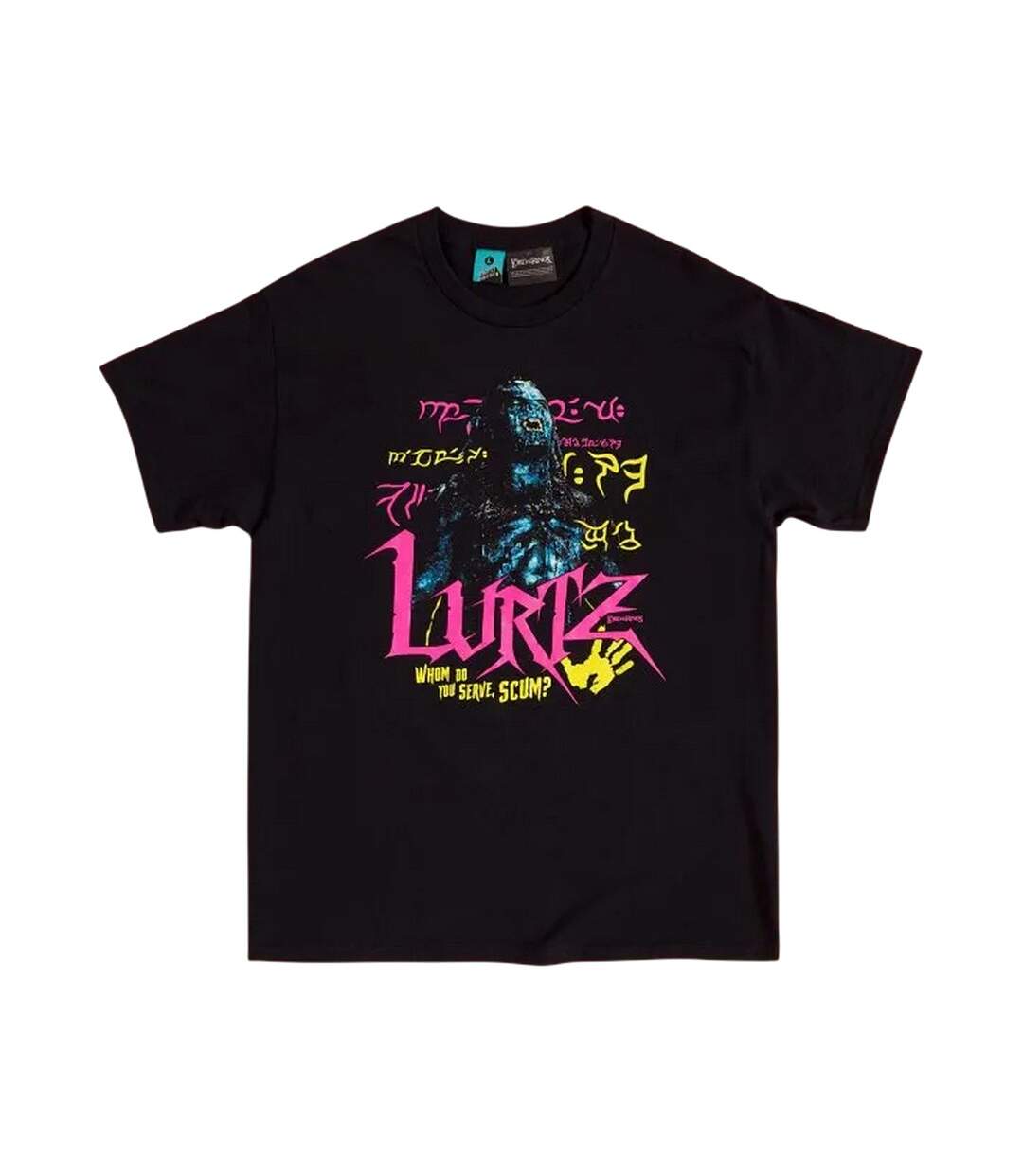 Unisex Adult Lurtz T-shirt Black The Lord Of The Rings-1