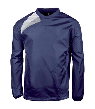 Kariban Proact - T-shirt sport à manches longues - Homme (Bleu marine/Blanc/Gris) - UTRW4244