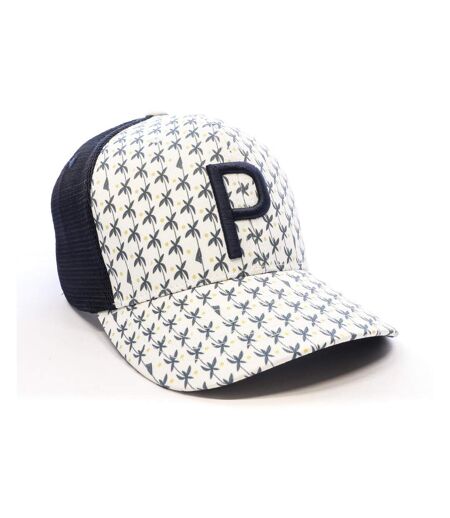 Casquette blanche/marine homme puma palms - osfa