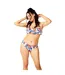 Womens/ladies Geometric Twisted Bikini Bottoms Multicoloured Biba-4