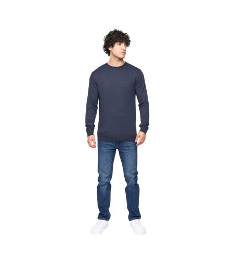 Pull loxham homme bleu marine chiné Bewley & Ritch