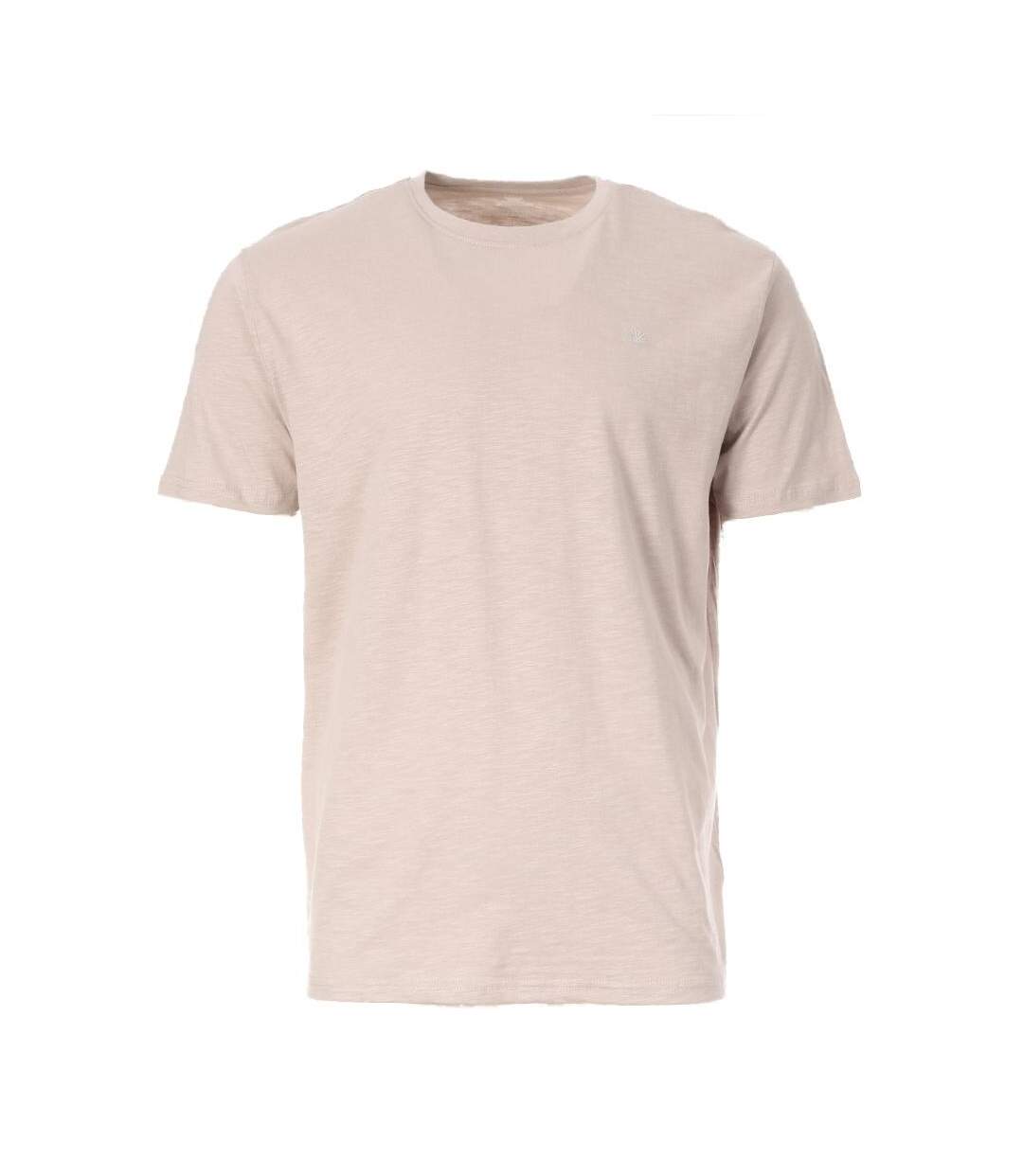 T-Shirt beige homme no publik flamme-1