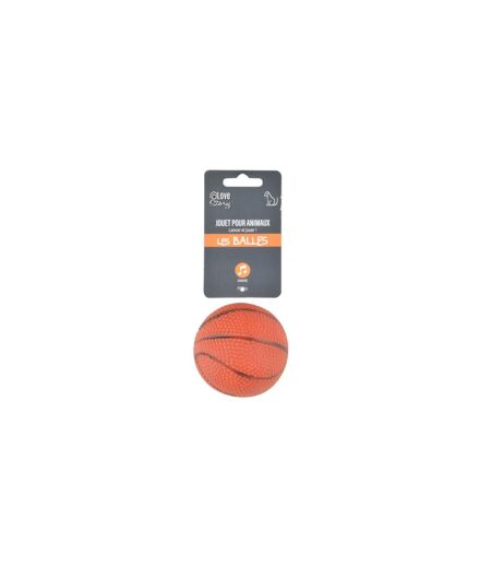 Jouet pour Chien Balle de Basket 7cm Orange