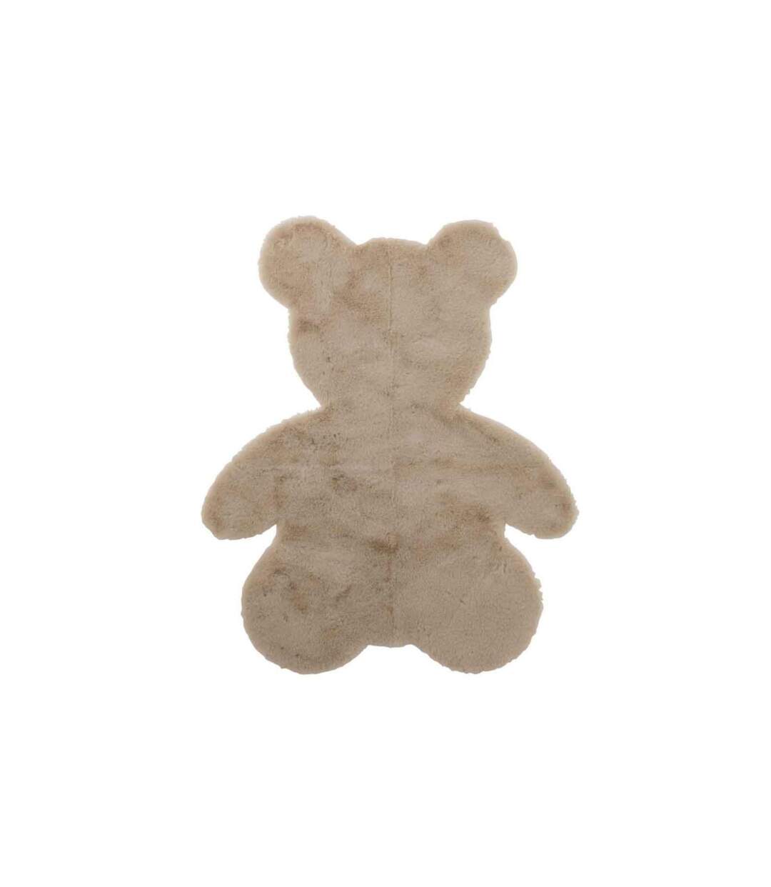 Tapis Déco Enfant Ours 103cm Beige-1