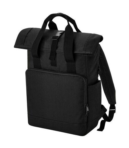 Roll top twin handle laptop bag one size black Bagbase