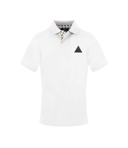 Polo Motif/style Logo Homme Blanc Aquascutum