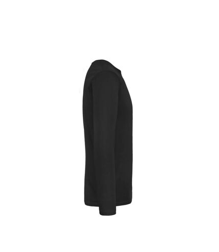 B&C Mens #E190 T-Shirt à manches longues (Noir) - UTRW6530