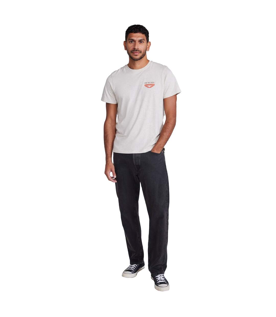 Mens jacob relaxed fit t-shirt light beige Animal-3
