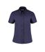 Kustom Kit Ladies Corporate Oxford Short Sleeve Shirt (Midnight Navy) - UTBC621