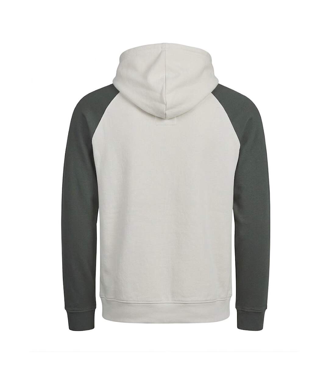 Mens Unlabeled Two Tone Hoodie Cement Dark Green Tee Jays-2