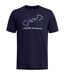 T-shirt Manches Courtes Foundation Updates Gl Homme Bleu Marine Bleu Under Armour-1