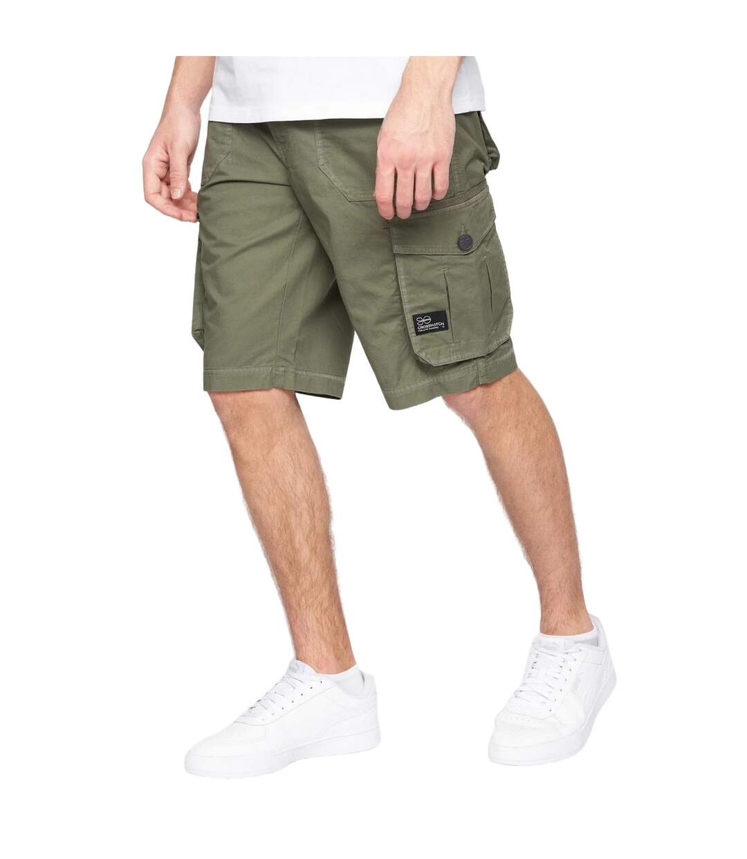 Short à poches kyron homme vert sombre Crosshatch-3
