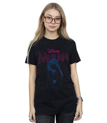 Disney - T-shirt MULAN MAGNOLIA LINE - Femme (Noir) - UTBI17778