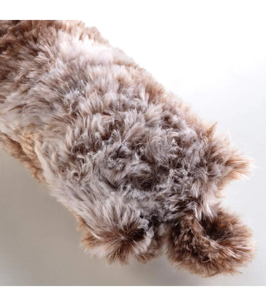 Boudin Bas de Porte Imitation Fourrure Antartic 80cm Chocolat-2