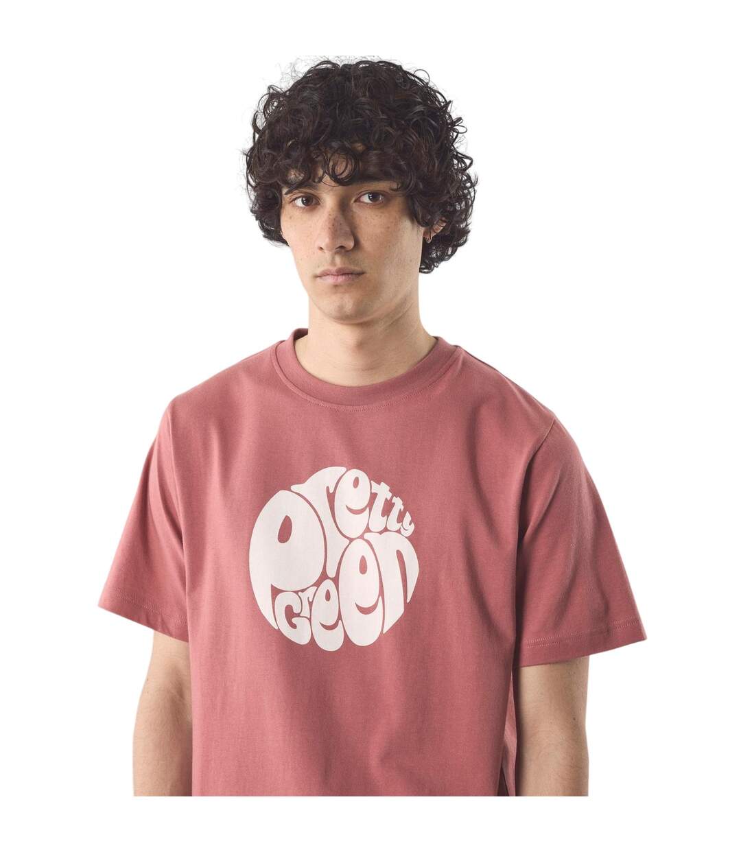 T-shirt Gillespie Homme Rubis Pretty Green-3