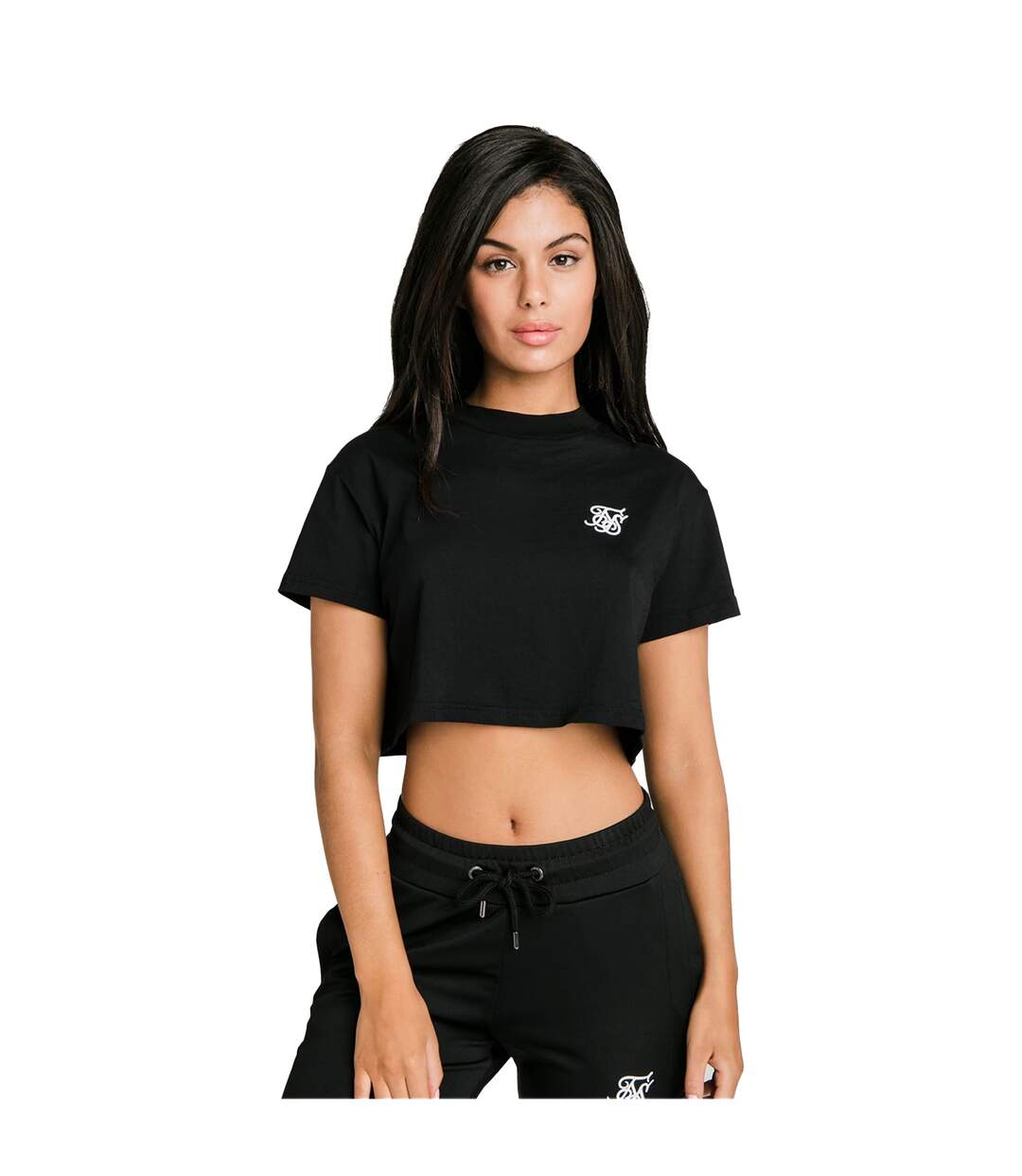 T-shirt Essentials Femme Noir SikSilk-2