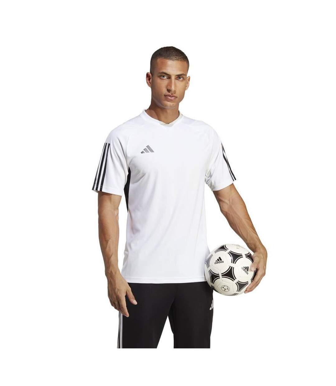 Maillot Tiro Competition Homme Blanc Noir Adidas-1