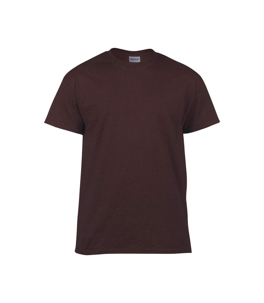 T-shirt Manches Courtes Heavy Cotton Adulte Marron Orangé Gildan-1