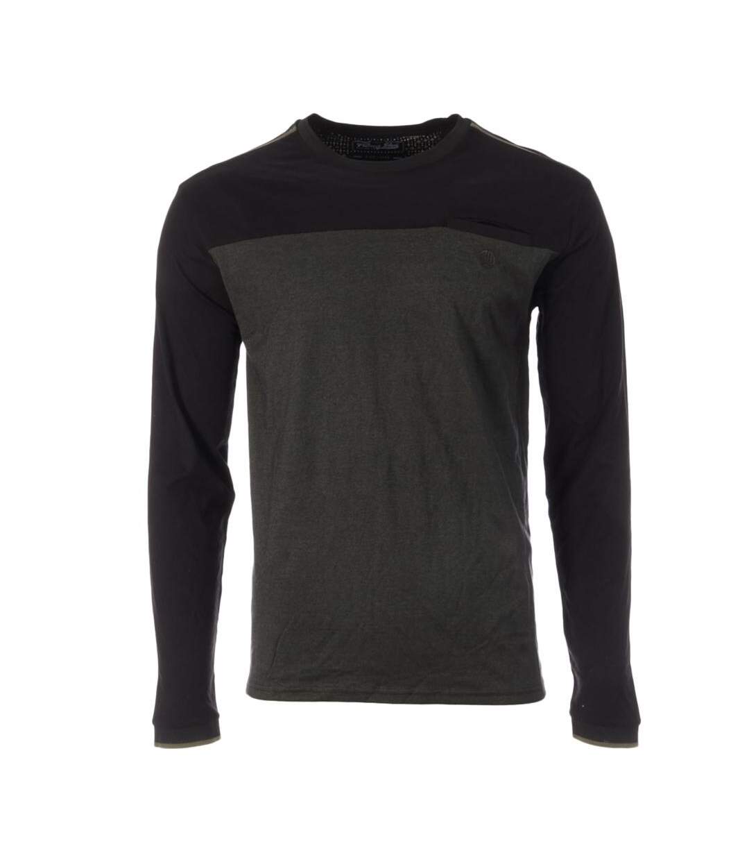 T-Shirt manches longues noir/kaki homme rms26 91112-1