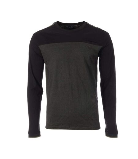 T-Shirt manches longues noir/kaki homme rms26 91112