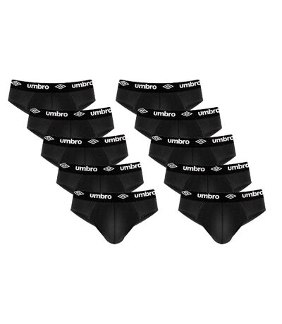 Slips Homme SPORTSWEAR Confort et Respirant Pack de 10 Slips Noir UMB 100% Coton