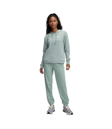 Womens/ladies Rival Terry Joggers Green Under Armour
