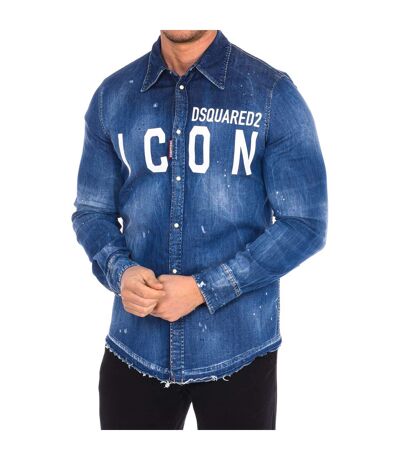 Men's long sleeve denim shirt S79DL0001-S30341