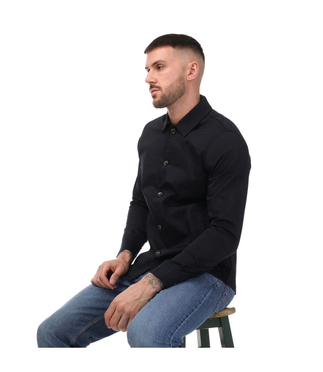 Surchemise homme bleu marine Mercery-4