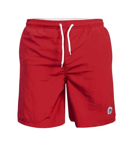 Duke Mens Yarrow D555 Full Length Swim Shorts (Red) - UTDC205