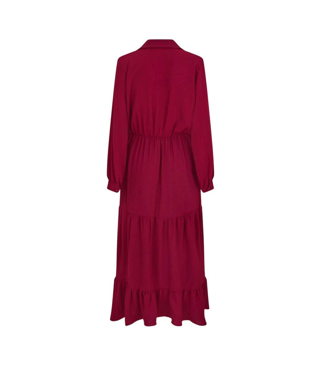 Robe Portefeuille Manches Longues Femme Bordeaux AX Paris-3