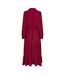 Robe Portefeuille Manches Longues Femme Bordeaux AX Paris-3