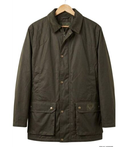 LEDERTYS LY0007 — Veste de chasse coton & polyester kaki : la robustesse tout-terrain avec carnier PVC