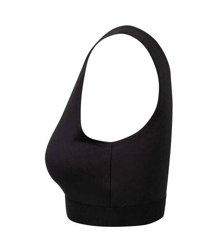 Haut Court Fashion Femme Noir Skinni Fit