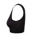 Haut Court Fashion Femme Noir Skinni Fit-3