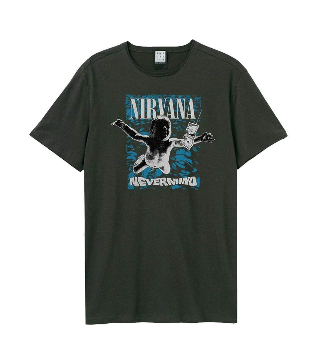 T-shirt Nevermind Adulte Anthracite Amplified-1