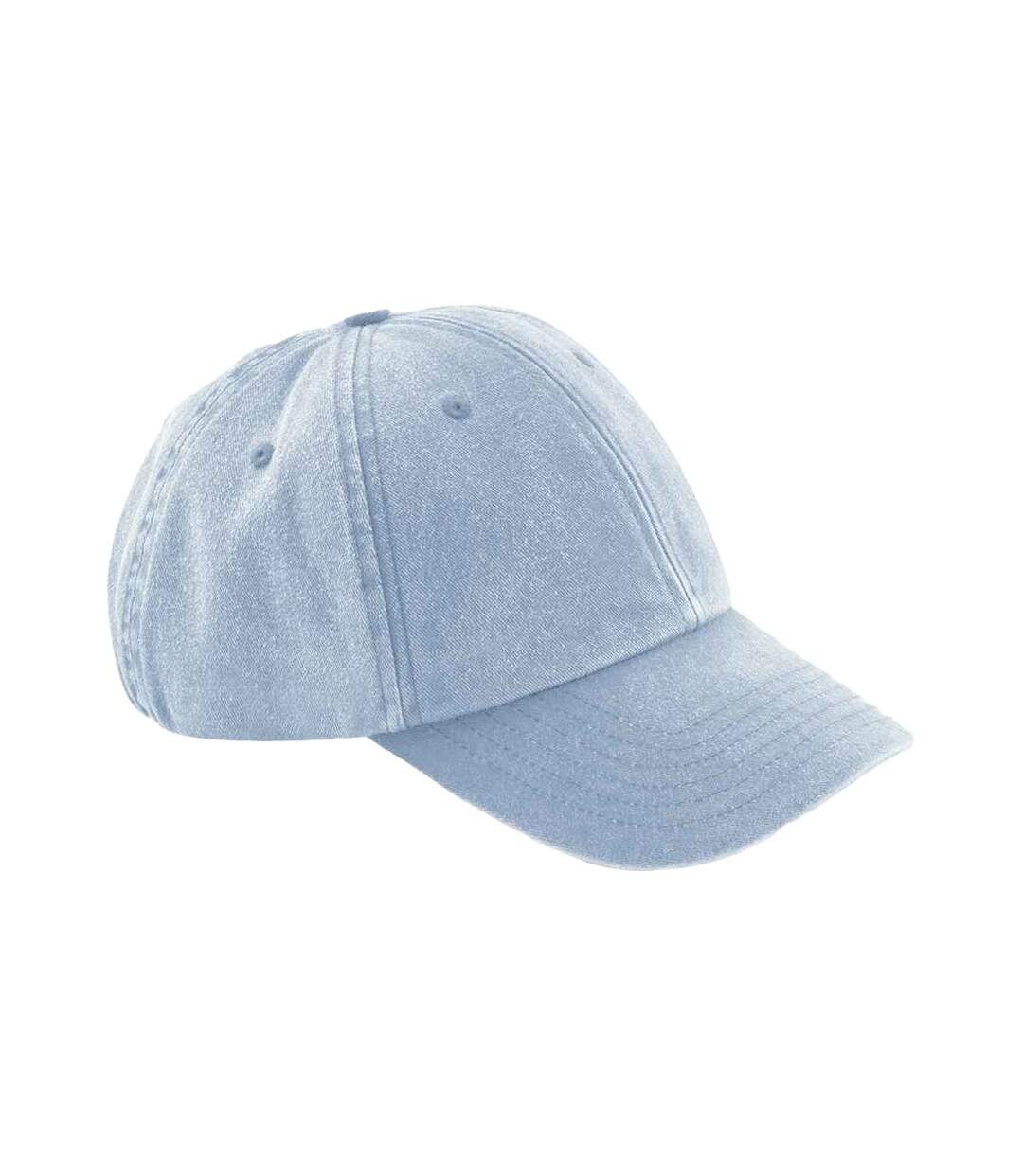 Vintage Low Profile Cap Light Blue Beechfield-1