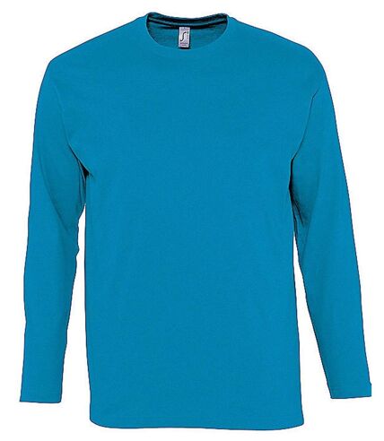 T-shirt manches longues HOMME - 11420 - bleu aqua