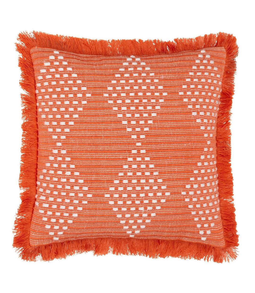 Woven cushion cover 45cm x 45cm orange Furn