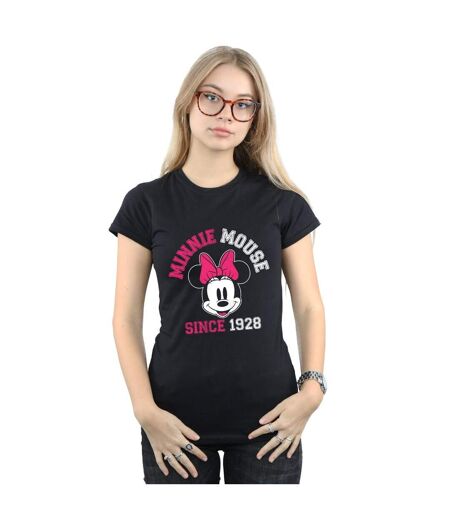 Disney T-shirt en coton Femmes/Ladies Mickey Mouse Since 1928 (Noir) - UTBI31514