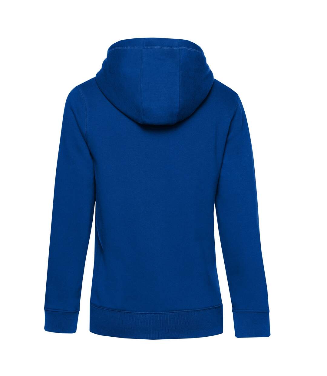 Womens/ladies queen full zip hoodie royal blue B&C