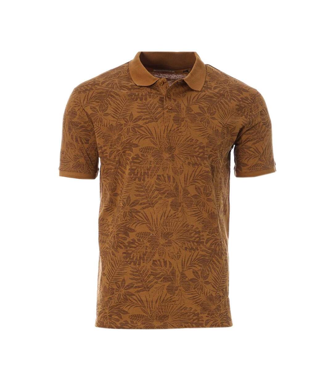 Polo Marron Homme RMS26 Tropical Fondu - 3XL