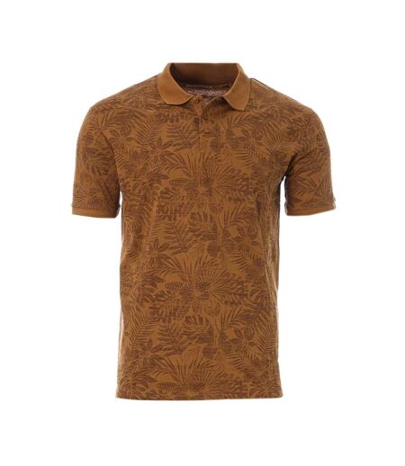 Polo Marron Homme RMS26 Tropical Fondu - 3XL