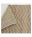 Tapis en jute et coton naturels Zig-zag Naturel - 120 x 180 cm