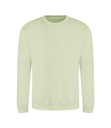 Just hoods  unisex crew neck plain sweatshirt 280 gsm pistachio green Awdis