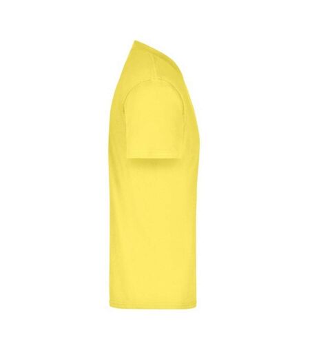 T-shirt Medium Adulte Jaune James And Nicholson
